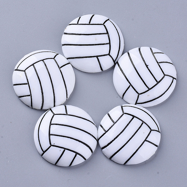 PandaHall Sports Theme Resin Cabochons, Volleyball, White, 27x6mm Resin Sports White
PandaHall Sports Theme Resin Cabochons, Volleyball, White, 27x6mm Resin Sports White