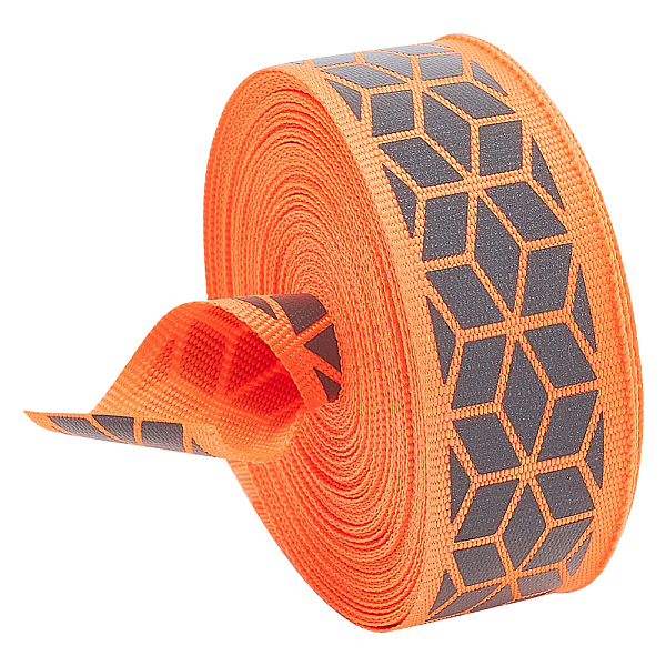 PandaHall BENECREAT 10M Flat Reflective Polyester Grosgrain Ribbon, Geometric Print Ribbon for Warning Tape, Coral, 1 inch(25~27mm), about..., Red
PandaHall BENECREAT 10M Flat Reflective Polyester Grosgrain Ribbon, Geometric Print Ribbon for Warning Tape, Coral, 1 inch(25~27mm), about..., Red