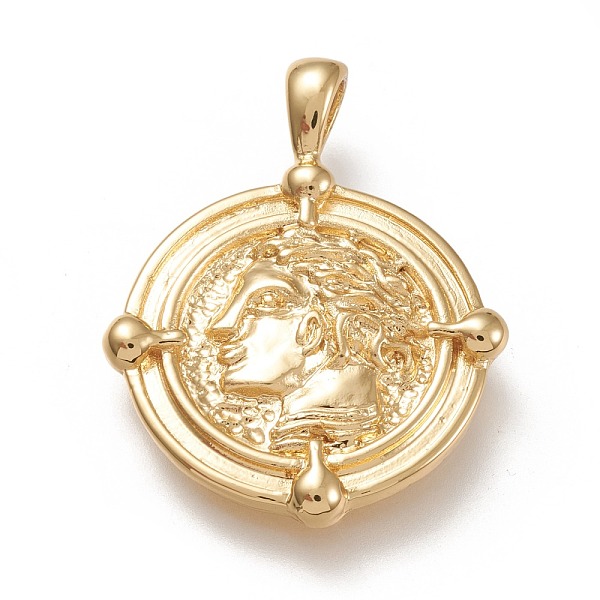 PandaHall Brass Pendants, Flat Round with Human, Real 18K Gold Plated, 31.5x24.5x3mm, Hole: 3x5mm Brass Flat Round
PandaHall Brass Pendants, Flat Round with Human, Real 18K Gold Plated, 31.5x24.5x3mm, Hole: 3x5mm Brass Flat Round