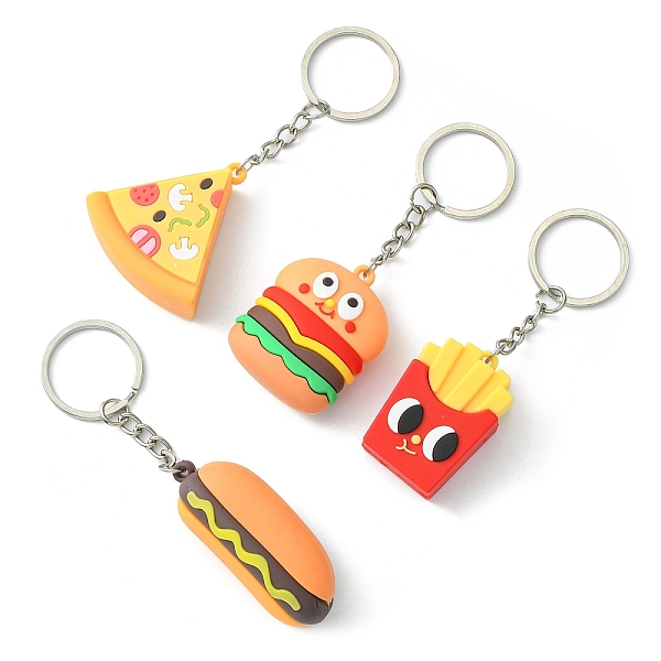 PandaHall PVC Plastic Pendant Keychain, with Iron Keychain Ring, Platinum, Sandwich/Hamburger/Fries/Bread, Mixed Color, 9.6~10.8cm Plastic..., Multicolor
PandaHall PVC Plastic Pendant Keychain, with Iron Keychain Ring, Platinum, Sandwich/Hamburger/Fries/Bread, Mixed Color, 9.6~10.8cm Plastic..., Multicolor