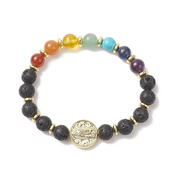 PandaHall Natural & Synthetic Mixed Gemstone & Brass Virgin Mary Beaded Stretch Bracelet for Women, Inner Diameter: 2-1/2 inch(6.2cm) Mixed...
PandaHall Natural & Synthetic Mixed Gemstone & Brass Virgin Mary Beaded Stretch Bracelet for Women, Inner Diameter: 2-1/2 inch(6.2cm) Mixed...