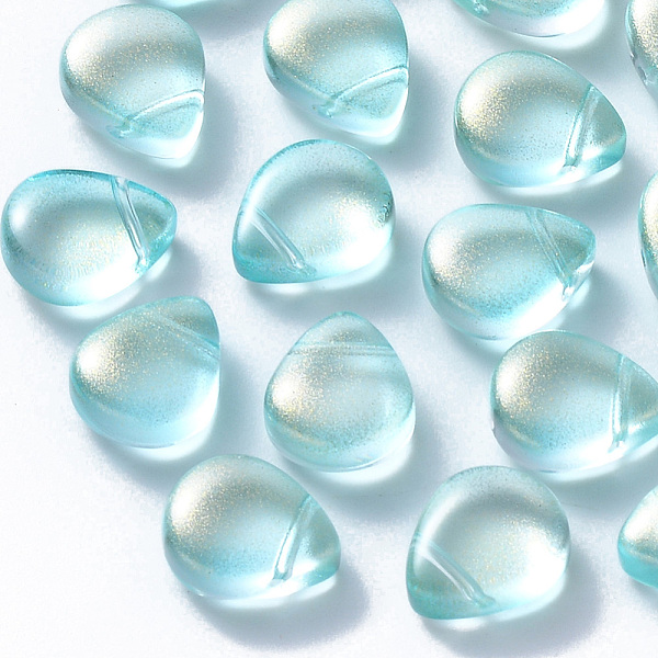 PandaHall Transparent Spray Painted Glass Beads, Top Drilled Beads, with Glitter Powder, Teardrop, Pale Turquoise, 12.5x10.5x5.5mm, Hole..., Cyan
PandaHall Transparent Spray Painted Glass Beads, Top Drilled Beads, with Glitter Powder, Teardrop, Pale Turquoise, 12.5x10.5x5.5mm, Hole..., Cyan