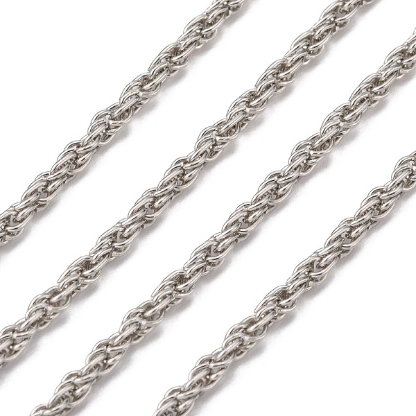 PandaHall Iron Rope Chains, Unwelded, Platinum Color, with Spool, Link:3mm, wire: 0.6mm thick, about 328.08 Feet(100m)/roll Iron
PandaHall Iron Rope Chains, Unwelded, Platinum Color, with Spool, Link:3mm, wire: 0.6mm thick, about 328.08 Feet(100m)/roll Iron