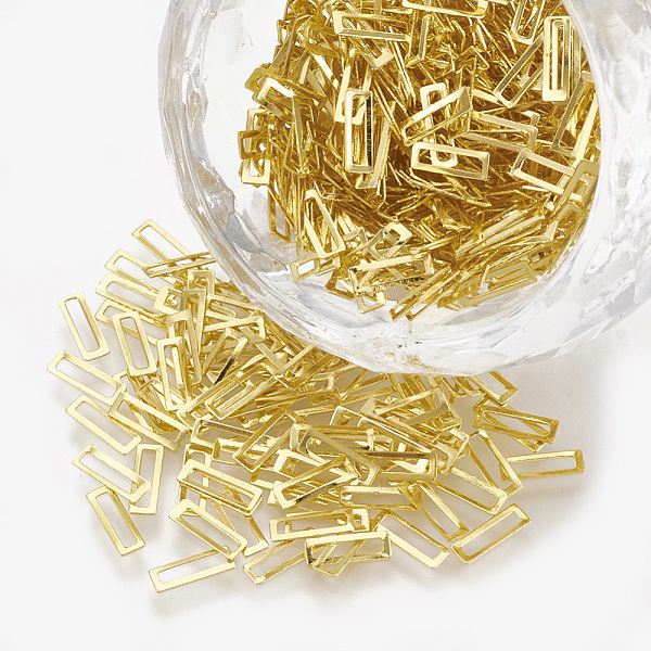 PandaHall Brass Cabochons, Nail Art Decoration Accessories, Rectangle, Golden, 6x2x0.1mm, about 10000pcs/bag Brass Rectangle
PandaHall Brass Cabochons, Nail Art Decoration Accessories, Rectangle, Golden, 6x2x0.1mm, about 10000pcs/bag Brass Rectangle