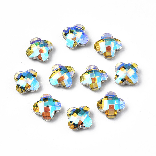PandaHall Pointed Back Glass Rhinestone Cabochons, Nail Art Decoration Accessories, AB Color Plated, Faceted, Clover, Clear AB..., White
PandaHall Pointed Back Glass Rhinestone Cabochons, Nail Art Decoration Accessories, AB Color Plated, Faceted, Clover, Clear AB..., White