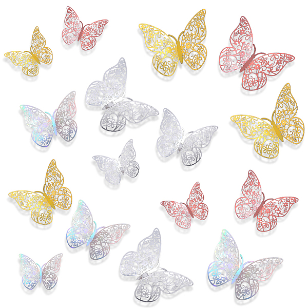 PandaHall CRASPIRE 96pcs 4 Colors 3D Butterfly Wall Decals Gold Butterfly Party Decorations Waterproof Pink Silver Colorful Butterflies Wall..., Multicolor
PandaHall CRASPIRE 96pcs 4 Colors 3D Butterfly Wall Decals Gold Butterfly Party Decorations Waterproof Pink Silver Colorful Butterflies Wall..., Multicolor