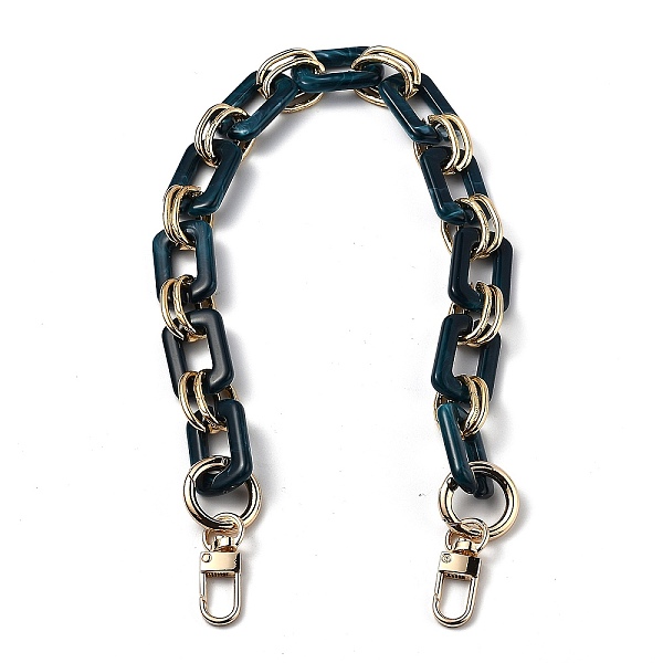 PandaHall Resin Bag Chains Strap, with Golden Alloy Link and Swivel Clasps, for Bag Straps Replacement Accessories, Prussian Blue, 45x2cm...
PandaHall Resin Bag Chains Strap, with Golden Alloy Link and Swivel Clasps, for Bag Straps Replacement Accessories, Prussian Blue, 45x2cm...