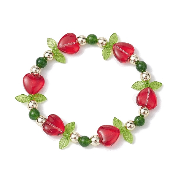 PandaHall Heart Flower Dyed Natural TaiWan Jade & Acrylic Stretch Bracelet, FireBrick, Inner Diameter: 2-5/8 inch(6.6cm) TaiWan Jade Heart..., Red
PandaHall Heart Flower Dyed Natural TaiWan Jade & Acrylic Stretch Bracelet, FireBrick, Inner Diameter: 2-5/8 inch(6.6cm) TaiWan Jade Heart..., Red