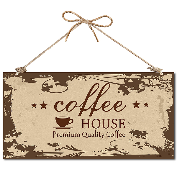 PandaHall Printed Wood Hanging Wall Decorations, for Front Door Home Decoration, with Jute Twine, Rectangle with Word, BurlyWood..., Orange
PandaHall Printed Wood Hanging Wall Decorations, for Front Door Home Decoration, with Jute Twine, Rectangle with Word, BurlyWood..., Orange