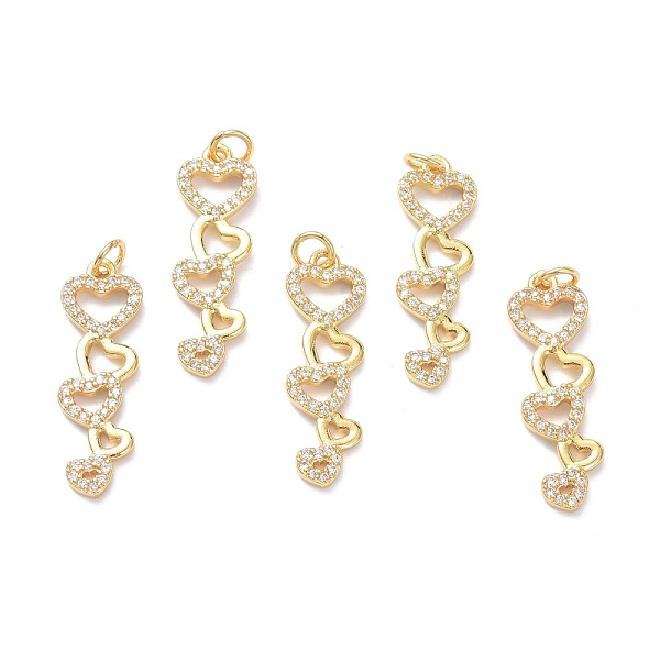 PandaHall Brass Micro Pave Clear Cubic Zirconia Pendants, with Jump Ring, Long-Lasting Plated, Heart, Real 18K Gold Plated, 28.5x9x2mm, Jump...
PandaHall Brass Micro Pave Clear Cubic Zirconia Pendants, with Jump Ring, Long-Lasting Plated, Heart, Real 18K Gold Plated, 28.5x9x2mm, Jump...