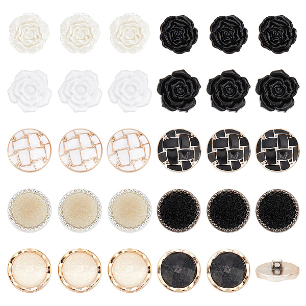 PandaHall 40Pcs 10 Style Plastic Shank Buttons, 1-Hole, with Enamel, Mixed Shapes, Mixed Color, 24.5~25.5x9~13mm, Hole: 1.5~3mm..., Multicolor
PandaHall 40Pcs 10 Style Plastic Shank Buttons, 1-Hole, with Enamel, Mixed Shapes, Mixed Color, 24.5~25.5x9~13mm, Hole: 1.5~3mm..., Multicolor