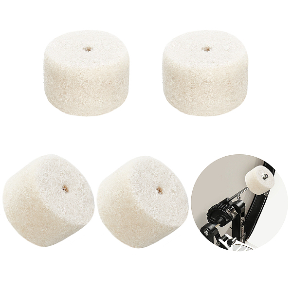 PandaHall CHGCRAFT Felt Drum Set Hammer Head, Drum Set Accessories, Old Lace, 49x30mm, Hole: 6.5mm, 4pcs/bag Cotton
PandaHall CHGCRAFT Felt Drum Set Hammer Head, Drum Set Accessories, Old Lace, 49x30mm, Hole: 6.5mm, 4pcs/bag Cotton