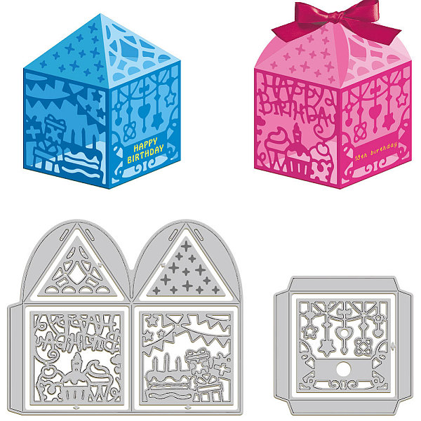 PandaHall GLOBLELAND 3D Happy Birthday Box Cutting Dies for Card Making 3D Gift Box Die Cuts Carbon Steel Embossing Stencils Template for...
PandaHall GLOBLELAND 3D Happy Birthday Box Cutting Dies for Card Making 3D Gift Box Die Cuts Carbon Steel Embossing Stencils Template for...