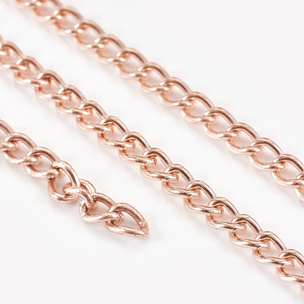 PandaHall Iron Twisted Chains, Unwelded, with Spool, Rose Gold, 4x3x0.8mm, about 328.08 Feet(100m)/roll Iron
PandaHall Iron Twisted Chains, Unwelded, with Spool, Rose Gold, 4x3x0.8mm, about 328.08 Feet(100m)/roll Iron