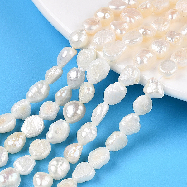 PandaHall Natural Cultured Freshwater Pearl Beads Strands, Oval, Seashell Color, 6~8.5x4.5~5.5x3~5mm, Hole: 0.6mm, about 52~54pcs/strand...
PandaHall Natural Cultured Freshwater Pearl Beads Strands, Oval, Seashell Color, 6~8.5x4.5~5.5x3~5mm, Hole: 0.6mm, about 52~54pcs/strand...