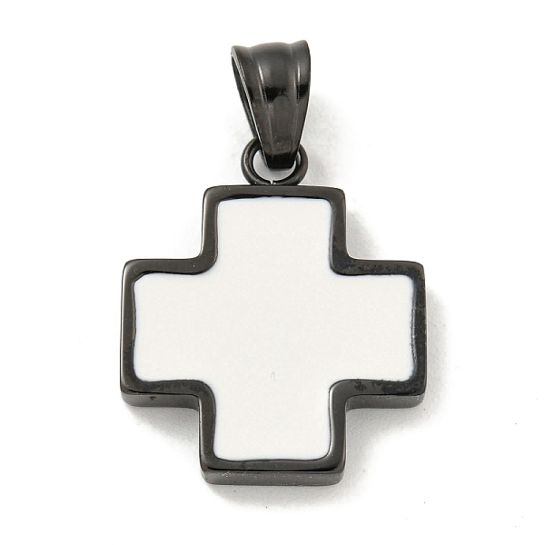 PandaHall 304 Stainless Steel Pendants, with Enamel, Cross Charm, Black, White, 22x18x3mm, Hole: 6x4.5mm Stainless Steel+Enamel Cross White
PandaHall 304 Stainless Steel Pendants, with Enamel, Cross Charm, Black, White, 22x18x3mm, Hole: 6x4.5mm Stainless Steel+Enamel Cross White