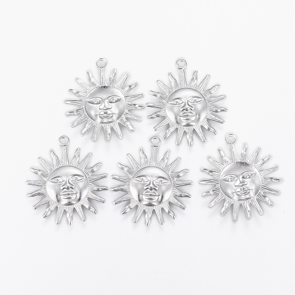 PandaHall 304 Stainless Steel Pendants, Sun, Stainless Steel Color, 25x22x1.2mm, Hole: 1.2mm 304 Stainless Steel Sun
PandaHall 304 Stainless Steel Pendants, Sun, Stainless Steel Color, 25x22x1.2mm, Hole: 1.2mm 304 Stainless Steel Sun