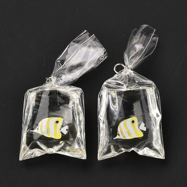 PandaHall Resin Pendants with Iron Jump Ring, 3D Printed, Goldfish Bag, White, 48~51x22.5~23x9~12mm, Hole: 3mm Iron+Resin Others White
PandaHall Resin Pendants with Iron Jump Ring, 3D Printed, Goldfish Bag, White, 48~51x22.5~23x9~12mm, Hole: 3mm Iron+Resin Others White