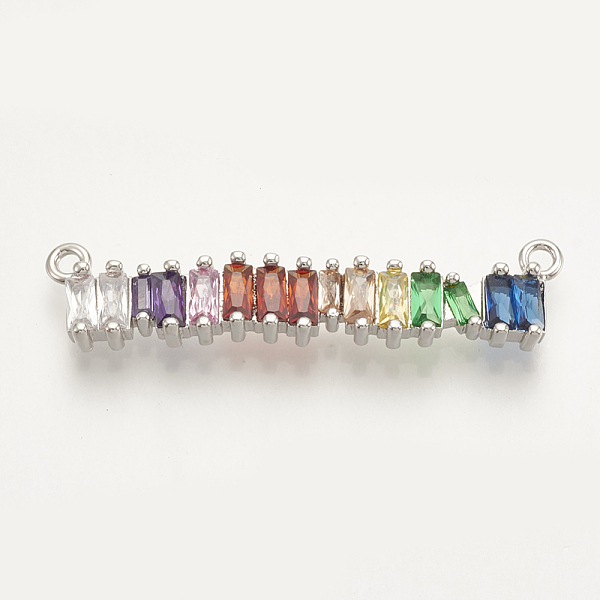 PandaHall Brass Micro Pave Cubic Zirconia Pendants, Rectangle, Colorful, Platinum, 35x8x3mm, Hole: 1.4mm Brass+Cubic Zirconia Rectangle
PandaHall Brass Micro Pave Cubic Zirconia Pendants, Rectangle, Colorful, Platinum, 35x8x3mm, Hole: 1.4mm Brass+Cubic Zirconia Rectangle
