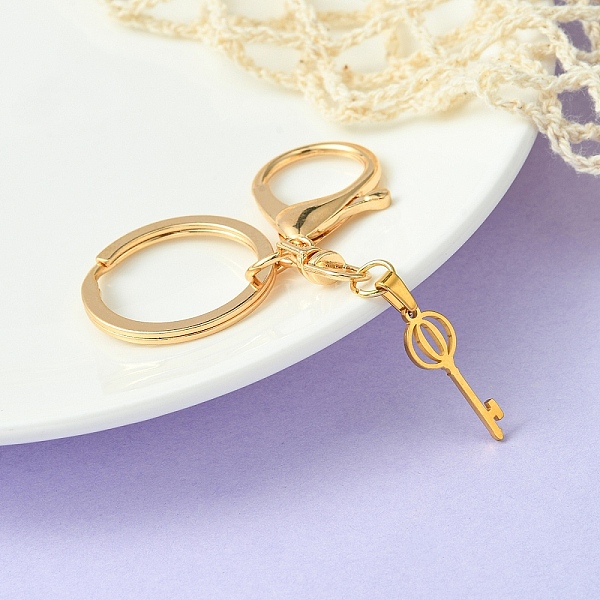 PandaHall 304 Stainless Steel Initial Letter Key Charm Keychains, with Alloy Clasp, Golden, Letter O, 8.8cm Stainless Steel Letter O
PandaHall 304 Stainless Steel Initial Letter Key Charm Keychains, with Alloy Clasp, Golden, Letter O, 8.8cm Stainless Steel Letter O