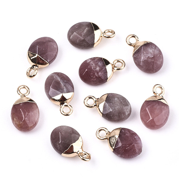 PandaHall Natural Strawberry Quartz Charms, Top Light Gold Plated, with Iron Loop, Oval, Faceted, 14~15x8x5mm, Hole: 1.8mm Strawberry Quartz...
PandaHall Natural Strawberry Quartz Charms, Top Light Gold Plated, with Iron Loop, Oval, Faceted, 14~15x8x5mm, Hole: 1.8mm Strawberry Quartz...