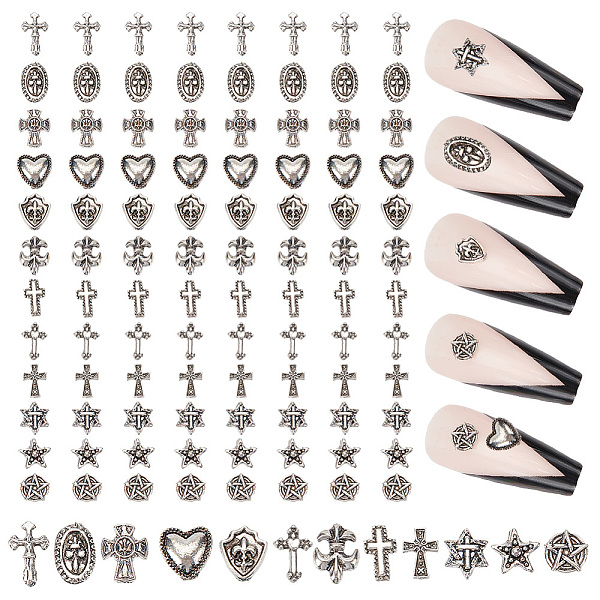 PandaHall GOMAKERER 96 Pcs 12 Styles Nail Art Charms, Antique Silver Metal Cross Nail Charms Punk Vintage Nail Charms Nail Decoration...
PandaHall GOMAKERER 96 Pcs 12 Styles Nail Art Charms, Antique Silver Metal Cross Nail Charms Punk Vintage Nail Charms Nail Decoration...