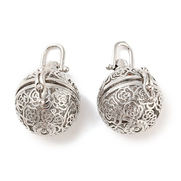 PandaHall Filigree Round Brass Cage Pendants, For Chime Ball Pendant Necklaces Making, Platinum, 34mm, 27x20x24mm, Hole: 5x6mm, 18mm inner...
PandaHall Filigree Round Brass Cage Pendants, For Chime Ball Pendant Necklaces Making, Platinum, 34mm, 27x20x24mm, Hole: 5x6mm, 18mm inner...