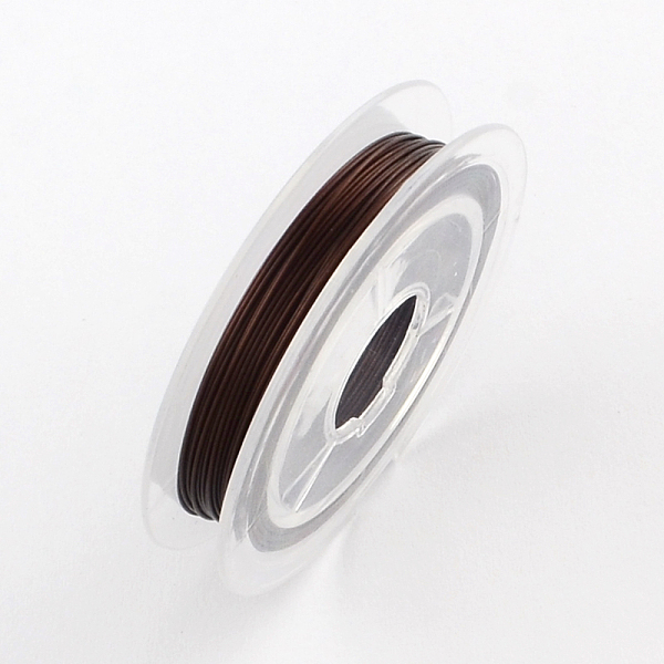 PandaHall Tiger Tail Wire, Nylon-coated Stainless Steel, Coconut Brown, 0.45mm, about 32.8 Feet(10m)/roll Stainless Steel Round Brown
PandaHall Tiger Tail Wire, Nylon-coated Stainless Steel, Coconut Brown, 0.45mm, about 32.8 Feet(10m)/roll Stainless Steel Round Brown