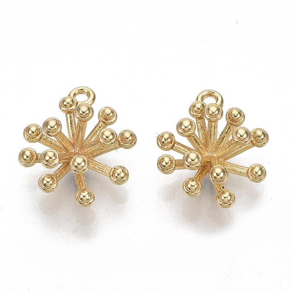 PandaHall Brass Charms, Flower, Nickel Free, Real 18K Gold Plated, 11x9.5x5mm, Hole: 0.9mm Brass Flower
PandaHall Brass Charms, Flower, Nickel Free, Real 18K Gold Plated, 11x9.5x5mm, Hole: 0.9mm Brass Flower