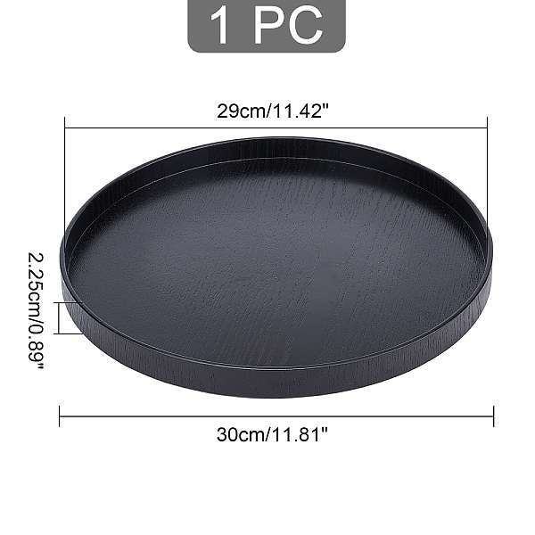 PandaHall AHANDMAKER Wood Black Circle Tray, Round Wooden Food Serving Tray Black Tea Coffee Table Plate Bar Tray for Dessert Fruit Serving...
PandaHall AHANDMAKER Wood Black Circle Tray, Round Wooden Food Serving Tray Black Tea Coffee Table Plate Bar Tray for Dessert Fruit Serving...
