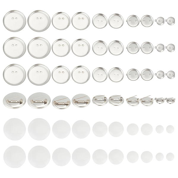 PandaHall Fingerinspire DIY Blank Brooch Making Kit, Including Flat Round Iron Brooch Base Settings, Resin Blank Buttons, Platinum...
PandaHall Fingerinspire DIY Blank Brooch Making Kit, Including Flat Round Iron Brooch Base Settings, Resin Blank Buttons, Platinum...