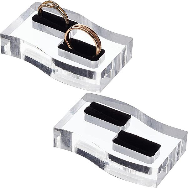 PandaHall Acrylic with Flannelette Ring Displays, Rectangle, Clear, 6.5x4.09cm Acrylic Clear
PandaHall Acrylic with Flannelette Ring Displays, Rectangle, Clear, 6.5x4.09cm Acrylic Clear