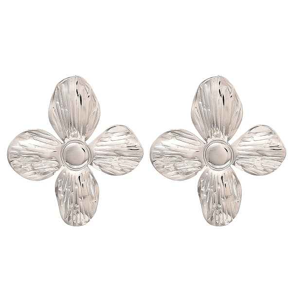 PandaHall 304 Stainless Steel Stud Earrings for Women, Flower, Stainless Steel Color, 33x30mm 304 Stainless Steel Flower
PandaHall 304 Stainless Steel Stud Earrings for Women, Flower, Stainless Steel Color, 33x30mm 304 Stainless Steel Flower