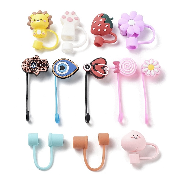 PandaHall Silicone Straw Caps, Dustproof Covers, Reusable Drinking Straw Tips Cap, Mixed Shapes, Mixed Color, 60~90mm Silicone Mixed Shapes..., Multicolor
PandaHall Silicone Straw Caps, Dustproof Covers, Reusable Drinking Straw Tips Cap, Mixed Shapes, Mixed Color, 60~90mm Silicone Mixed Shapes..., Multicolor