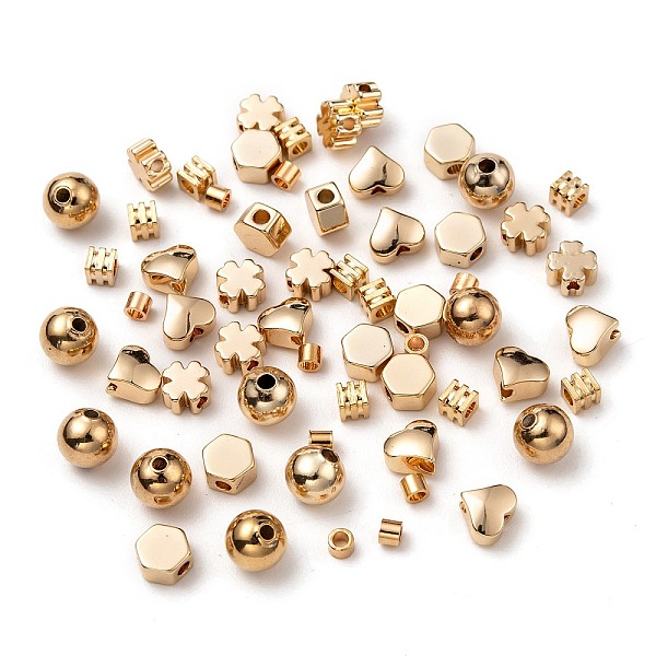 PandaHall 60Pcs 6 Style Brass Spacer Beads, Nickel Free, Mixed Shapes, Real 18K Gold Plated, 10pcs/Style Brass Mixed Shapes
PandaHall 60Pcs 6 Style Brass Spacer Beads, Nickel Free, Mixed Shapes, Real 18K Gold Plated, 10pcs/Style Brass Mixed Shapes