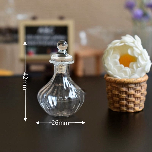 PandaHall Miniature Glass Bottle, with Lid, for Dollhouse Accessories Pretending Prop Decorations, Clear, 26x42mm Glass Bottle Clear
PandaHall Miniature Glass Bottle, with Lid, for Dollhouse Accessories Pretending Prop Decorations, Clear, 26x42mm Glass Bottle Clear