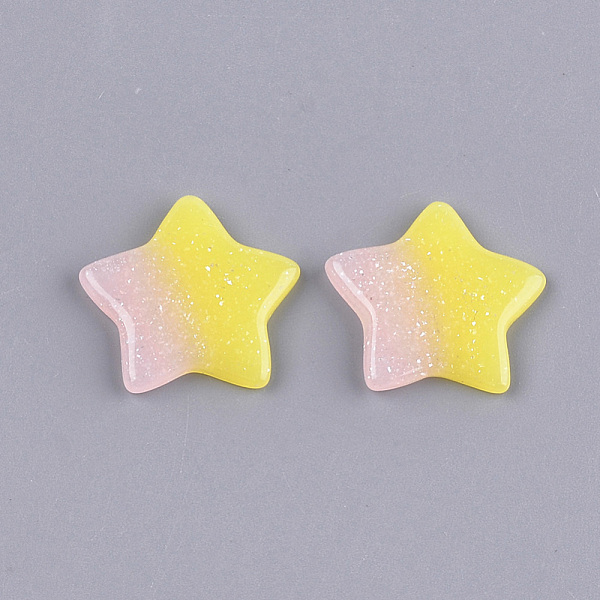 PandaHall Resin Cabochons, with Glitter Powder, Star, Yellow, 18x19x2.5mm Resin Star Yellow
PandaHall Resin Cabochons, with Glitter Powder, Star, Yellow, 18x19x2.5mm Resin Star Yellow