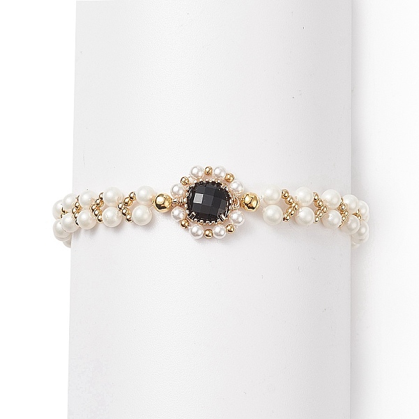 PandaHall Glass & Shell Pearl Bead Bracele, Dainty Braided Beaded Bracelet for Women, Black, 7-1/2 inch(19cm) Shell Pearl Black
PandaHall Glass & Shell Pearl Bead Bracele, Dainty Braided Beaded Bracelet for Women, Black, 7-1/2 inch(19cm) Shell Pearl Black
