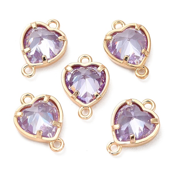 PandaHall K9 Glass Connector Charms, Heart Links with Golden Tone Brass Findings, Tanzanite, 14x10x4.5mm, Hole: 1.2mm Brass+Glass Heart..., Purple
PandaHall K9 Glass Connector Charms, Heart Links with Golden Tone Brass Findings, Tanzanite, 14x10x4.5mm, Hole: 1.2mm Brass+Glass Heart..., Purple