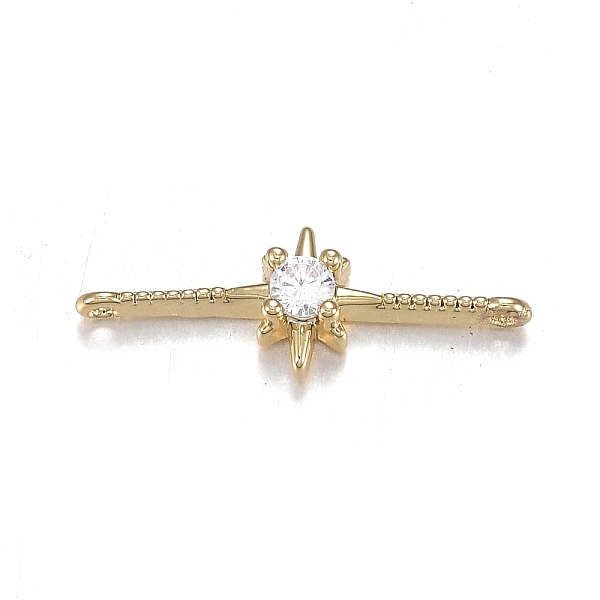 PandaHall Brass Micro Clear Cubic Zirconia Links, Long-Lasting Plated, Bar with Star, Real 18K Gold Plated, 17.5x6x3mm, Hole: 0.8mm...
PandaHall Brass Micro Clear Cubic Zirconia Links, Long-Lasting Plated, Bar with Star, Real 18K Gold Plated, 17.5x6x3mm, Hole: 0.8mm...