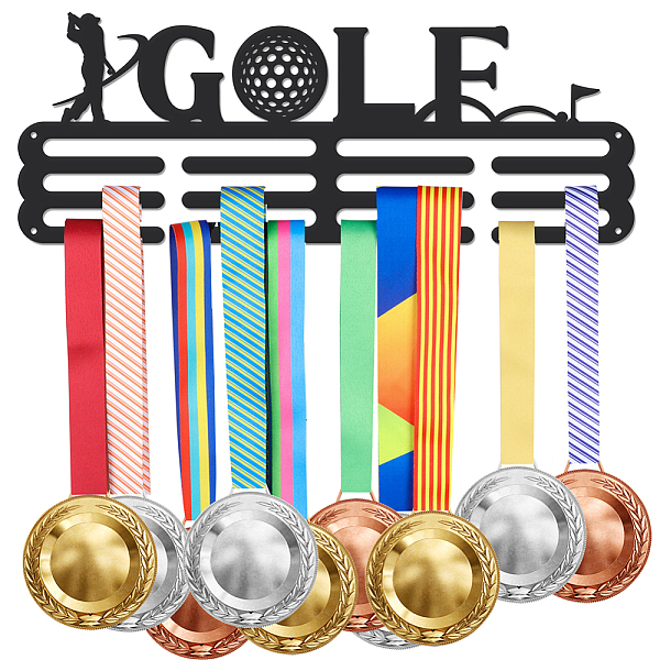 PandaHall Iron Medal Hanger Holder Display Wall Rack, 3-Line, with Screws, Black, Golf, 400x150mm Iron Sports Black
PandaHall Iron Medal Hanger Holder Display Wall Rack, 3-Line, with Screws, Black, Golf, 400x150mm Iron Sports Black