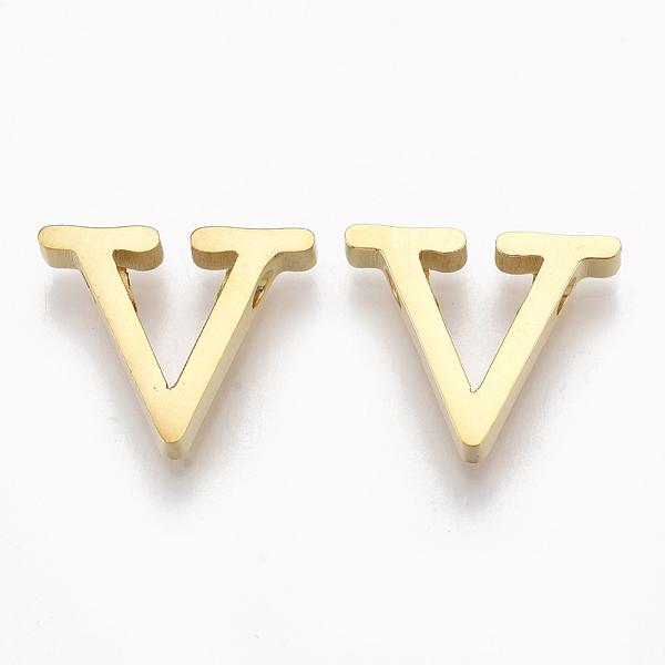 PandaHall 304 Stainless Steel Pendants, Golden, Letter, Letter.V, 12x14.5x3mm, Hole: 1.8mm 304 Stainless Steel Letter V
PandaHall 304 Stainless Steel Pendants, Golden, Letter, Letter.V, 12x14.5x3mm, Hole: 1.8mm 304 Stainless Steel Letter V