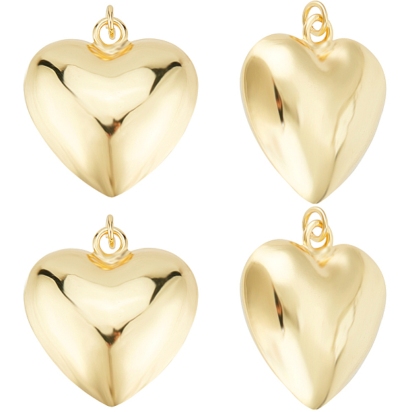 PandaHall Beebeecraft Eco-Friendly Brass Pendants, Cadmium Free & Lead Free, with Jump Ring, Heart Charm, Real 18K Gold Plated, 26.5x25x13mm...
PandaHall Beebeecraft Eco-Friendly Brass Pendants, Cadmium Free & Lead Free, with Jump Ring, Heart Charm, Real 18K Gold Plated, 26.5x25x13mm...