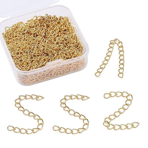PandaHall Iron Chain Extender, Curb Chains, Nickel Free, Golden, 70mm, 100strands/box Iron
PandaHall Iron Chain Extender, Curb Chains, Nickel Free, Golden, 70mm, 100strands/box Iron