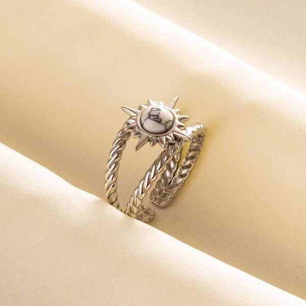 PandaHall Titanium Steel Sun Cuff Rings, Love Design Glass Open Ring for Women Men Titanium Steel Sun
PandaHall Titanium Steel Sun Cuff Rings, Love Design Glass Open Ring for Women Men Titanium Steel Sun
