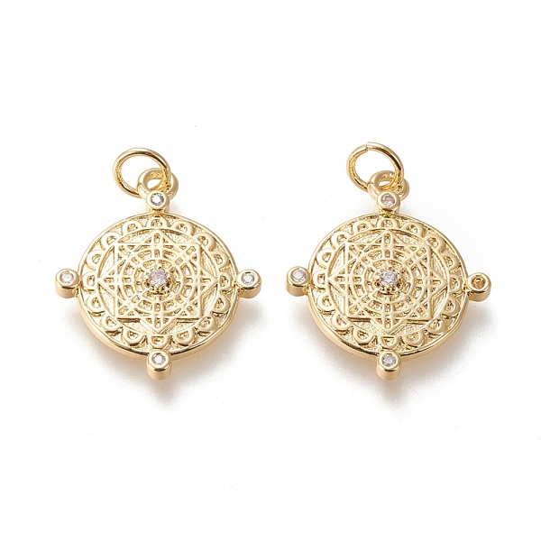 PandaHall Brass Micro Pave Clear Cubic Zirconia Pendants, with Jump Rings, Long-Lasting Plated, Flat Round, Real 18K Gold Plated...
PandaHall Brass Micro Pave Clear Cubic Zirconia Pendants, with Jump Rings, Long-Lasting Plated, Flat Round, Real 18K Gold Plated...