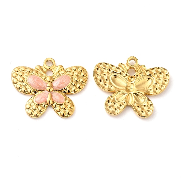 PandaHall 304 Stainless Steel Enamel Pendants, Real 18K Gold Plated, Butterfly Charm, PeachPuff, 20x24x2.5mm, Hole: 2mm Stainless..., Brown
PandaHall 304 Stainless Steel Enamel Pendants, Real 18K Gold Plated, Butterfly Charm, PeachPuff, 20x24x2.5mm, Hole: 2mm Stainless..., Brown