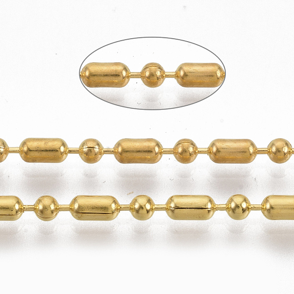PandaHall Brass Ball Chains, Ball-Bar Style, Round and Oval, Long-Lasting Plated, Soldered, with Spool, Cadmium Free & Nickel Free & Lead...
PandaHall Brass Ball Chains, Ball-Bar Style, Round and Oval, Long-Lasting Plated, Soldered, with Spool, Cadmium Free & Nickel Free & Lead...