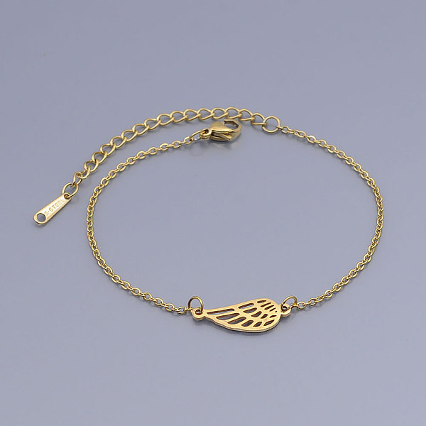 PandaHall 201 Stainless Steel Link Bracelets, with Lobster Claw Clasps, Wing, Golden, 6-3/4 inch(17~17.2cm) 201 Stainless Steel
PandaHall 201 Stainless Steel Link Bracelets, with Lobster Claw Clasps, Wing, Golden, 6-3/4 inch(17~17.2cm) 201 Stainless Steel