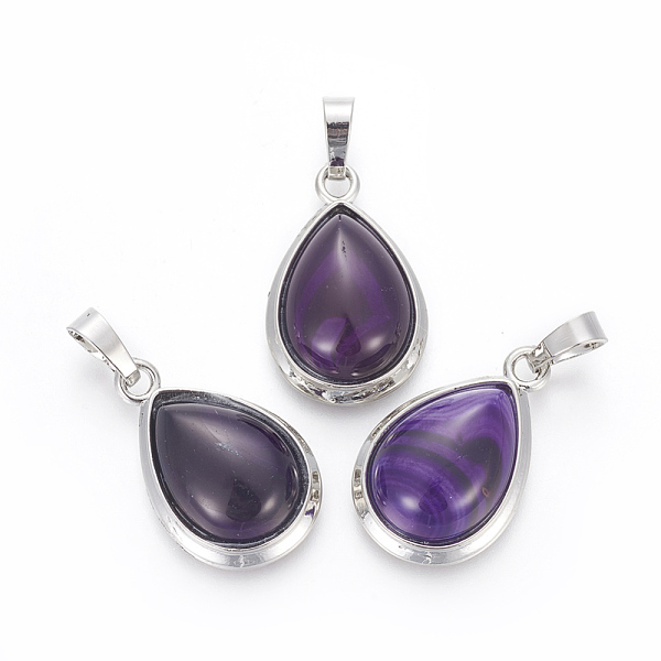 PandaHall Natural Agate Pendants, with Brass Findings, teardrop, Platinum, 26x16~17x8~10mm, Hole: 8x5mm Natural Agate Teardrop
PandaHall Natural Agate Pendants, with Brass Findings, teardrop, Platinum, 26x16~17x8~10mm, Hole: 8x5mm Natural Agate Teardrop